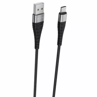 Кабель BOROFONE BX32 USB to Micro 2.4A, 0.25m, nylon, aluminum+TPE