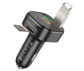 АЗП з FM-модулятором BOROFONE BC43 Flash QC3.0 18W