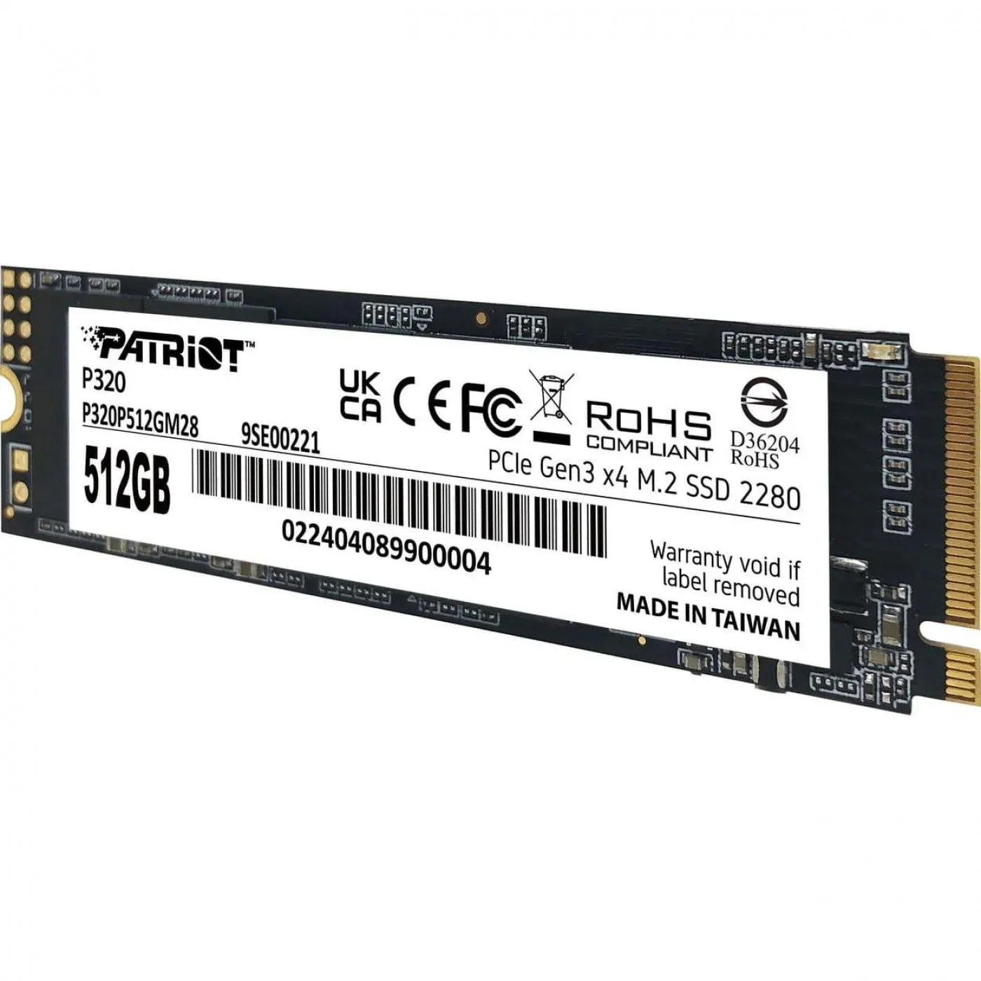 SSD M.2 NVMe Patriot P320 512GB - Зображення 3