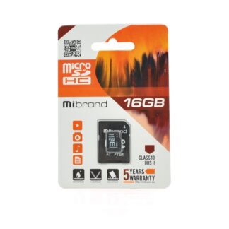 microSDHC (UHS-1) Mibrand 16Gb class 10 (adapter SD)