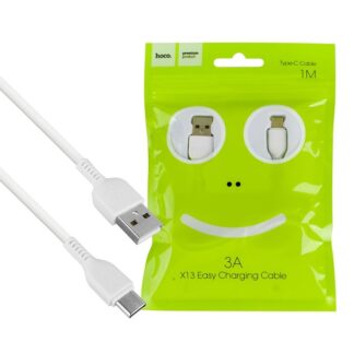 Кабель HOCO X13 USB to Type-C 3A, 1m, PVC, White