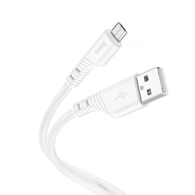 Кабель HOCO X97 Crystal color silicone charging data cable Micro - Зображення 2