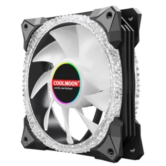Кулер для корпусу Coolmoon CM-AS2-blue (bulk)