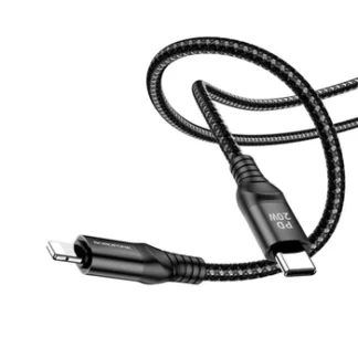 Кабель BOROFONE BX56 Delightful PD charging data cable for iP Black
