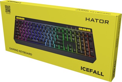 Клавіатура мембранна HATOR Icefall black - Зображення 4
