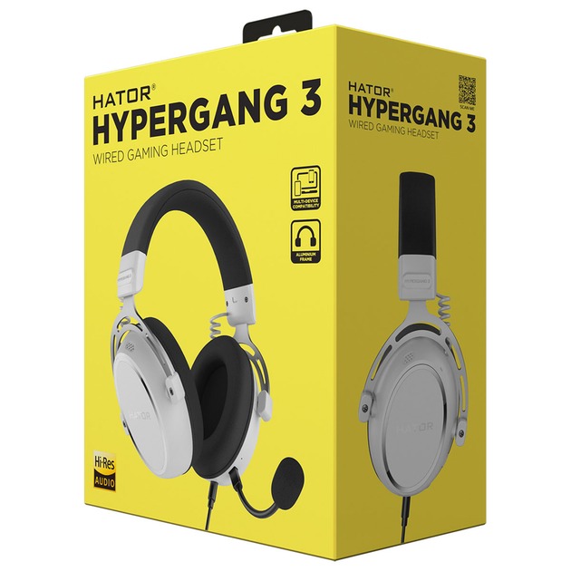 Навушники HATOR HYPERGANG 3 Hi-Res white - Зображення 4