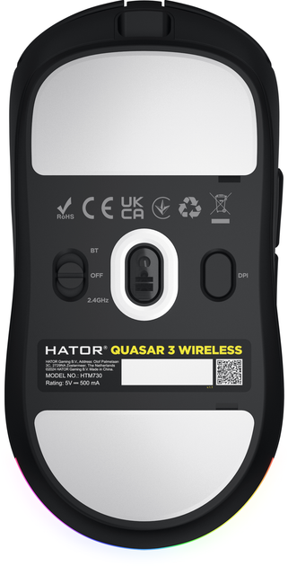 Миша HATOR Quasar 3 wireless black - Зображення 5