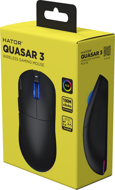 Миша HATOR Quasar 3 wireless black - Зображення 6