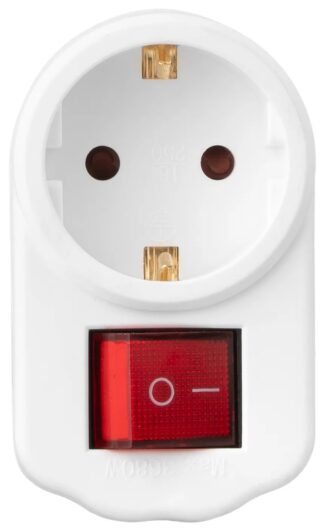 Перехідник електричний для Евророзеток із кнопками