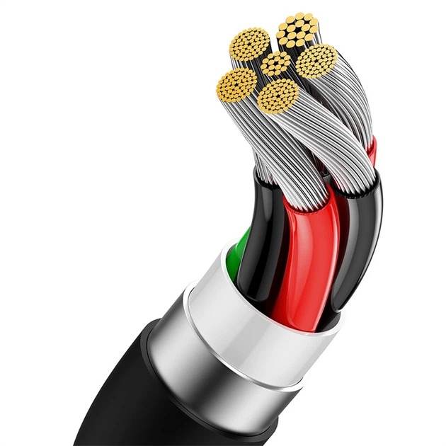 Кабель Baseus Superios Series Fast Charge USB to Type-C 100W Cluster Black - Зображення 2