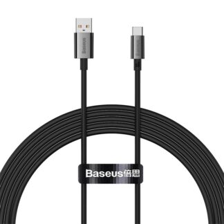 Кабель Baseus Superios Series Fast Charge USB to Type-C 100W Cluster Black